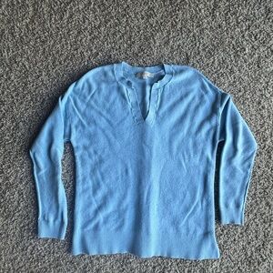 LOFT Sky Blue Knit Cardigan
